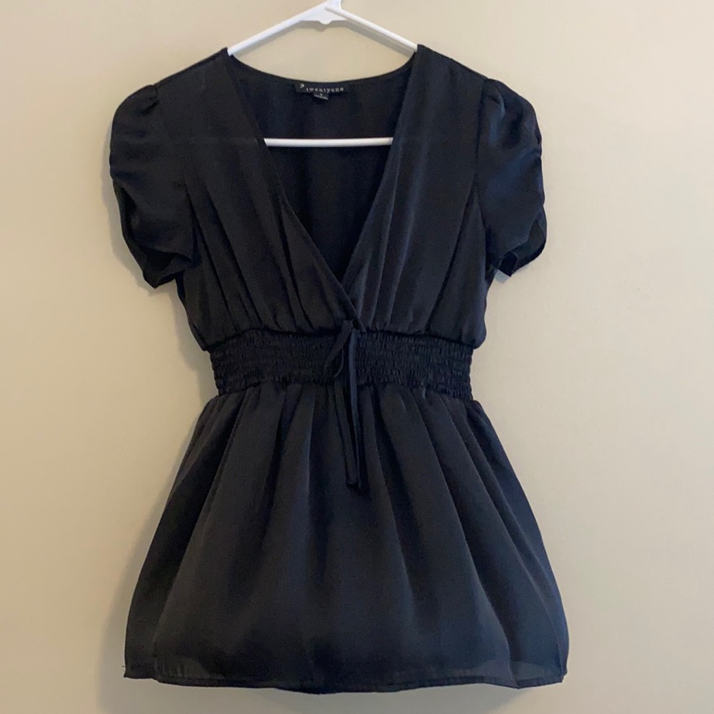 Cute babydoll black shirt